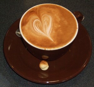Hazelnut mocha from Barefoot