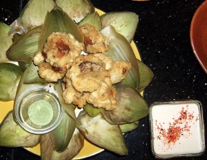 artichoke Artichoke Tempura with Green Tea Salt