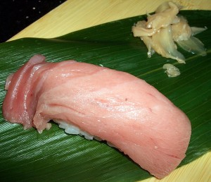 old-style-zuki Old Style Sushi (Zuki), Marinated Bluefin Tuna